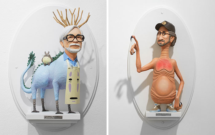 16 Famous Directors Merged With Their Most Iconic Characters By Mike Leavitt