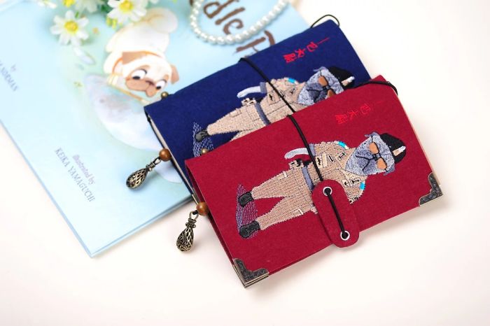 I Design All These Felt Products With Pug Embroidery