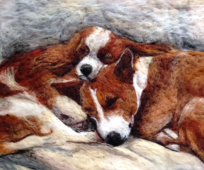 Pet Portraits Painted With Wool!
