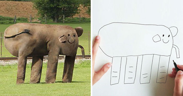 Funny Kid Drawing