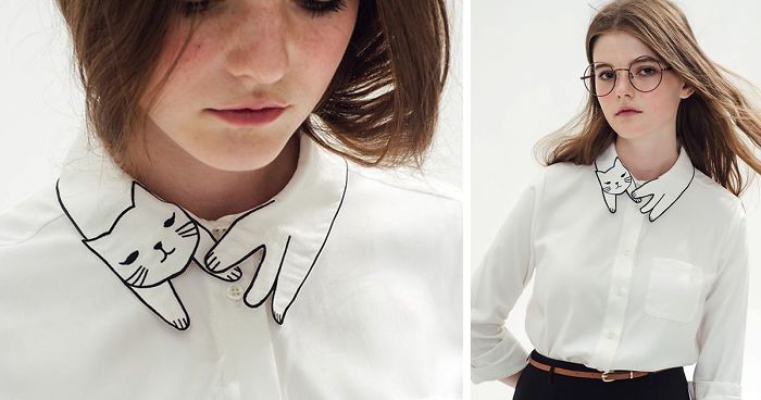 This Shirt’s Collar Is Purrfect For Crazy Cat Ladies