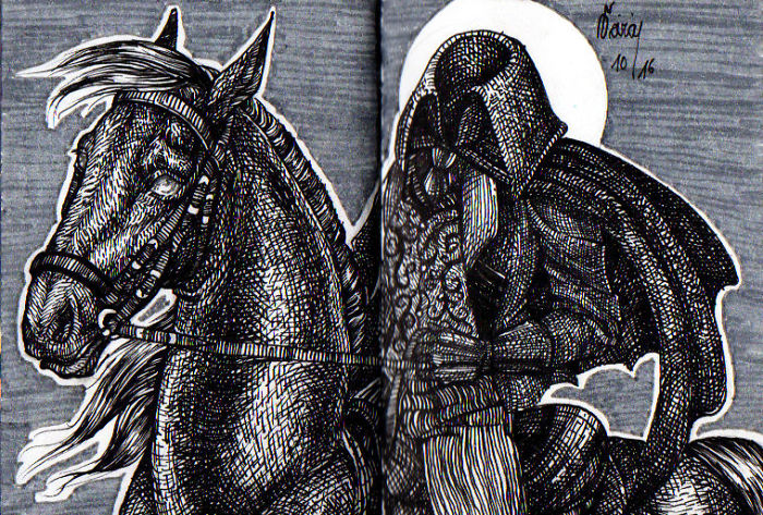 I Make Small Haunted Drawings For Inktober