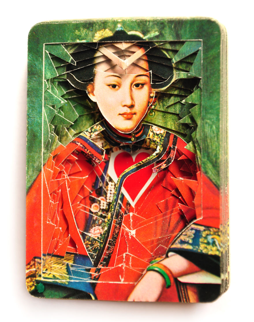 Lonely Hearts Altered Playing Card Decks… Cut Straight Through To The Heart