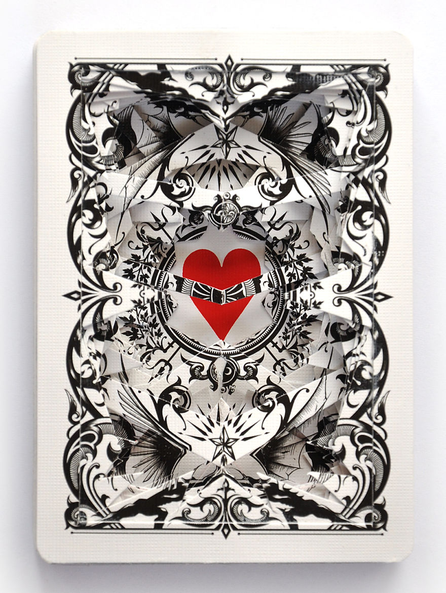 Lonely Hearts Altered Playing Card Decks… Cut Straight Through To The Heart