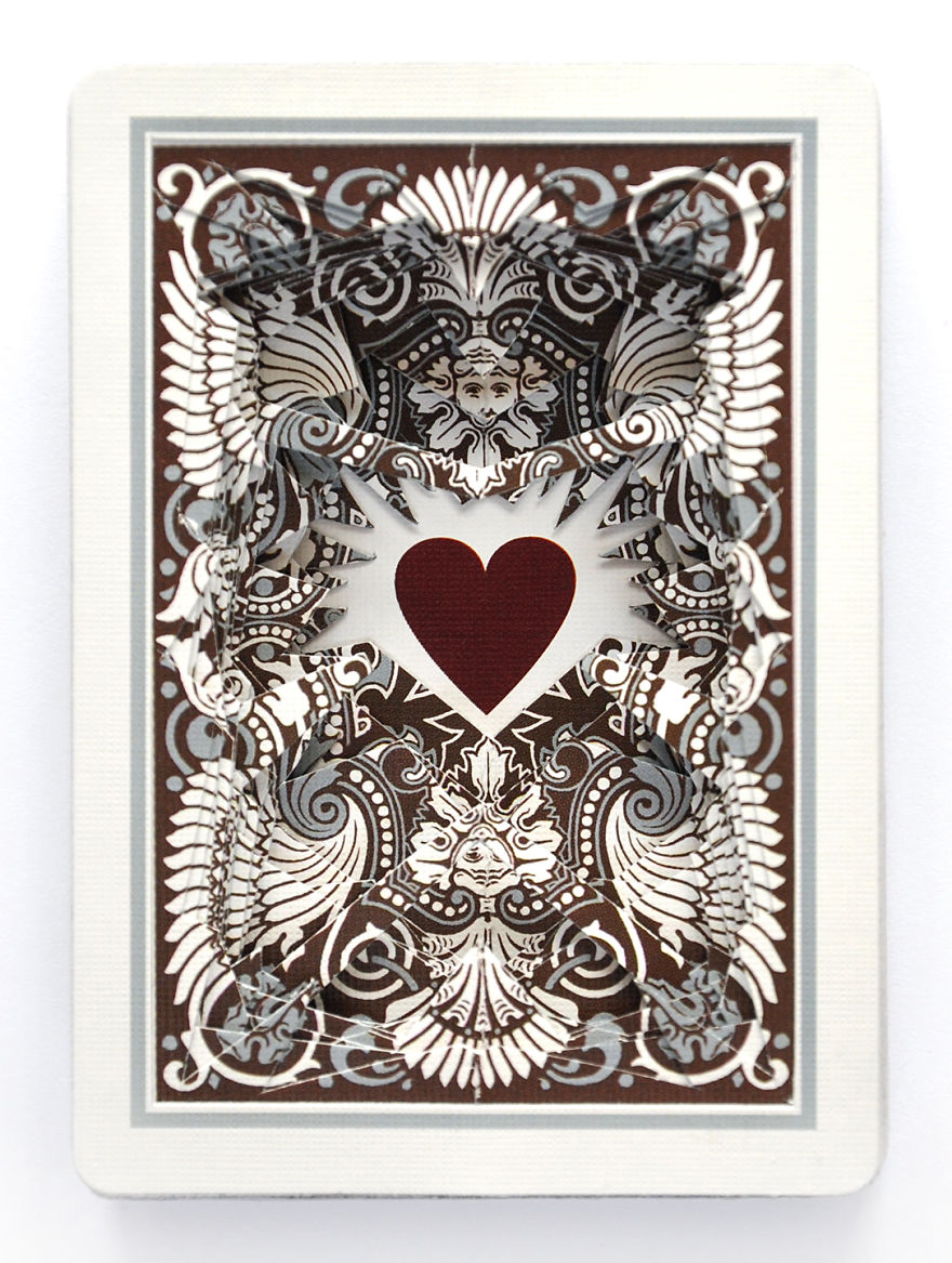 Lonely Hearts Altered Playing Card Decks… Cut Straight Through To The Heart