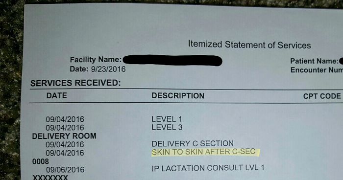 Mom Gets Charged Extra $39.35 To Hold Her Baby After Giving Birth