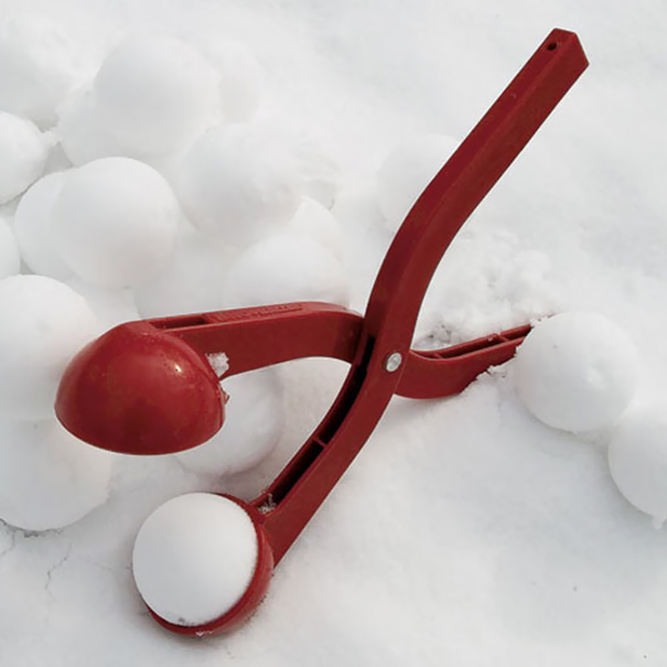 Picture of snowball maker tool with snowball