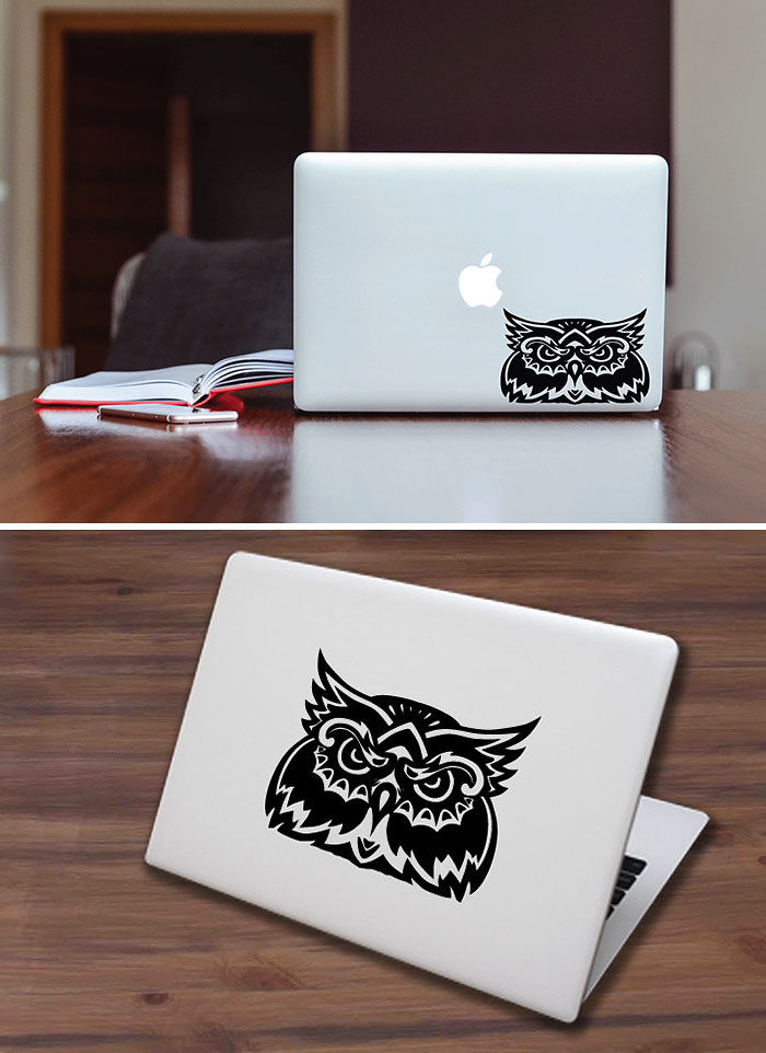Owl Decal For Laptops Case