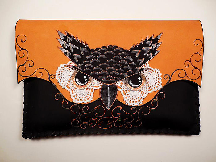 Handmade Leather Clutch Bag