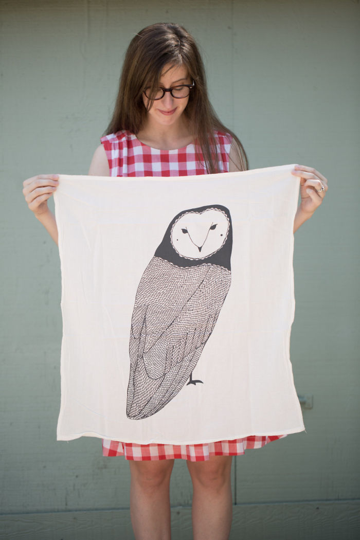 Owl Tea Towel