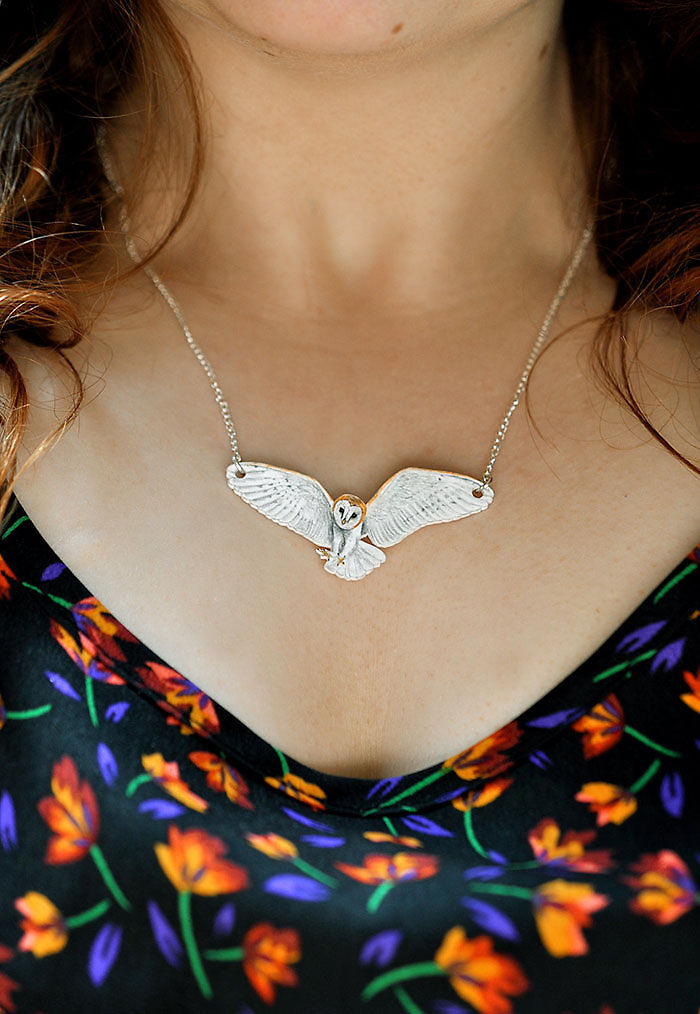 Flying Owl Necklace