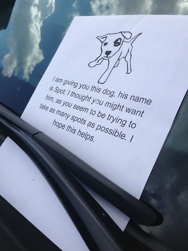 Passive-aggressive Parking Notes