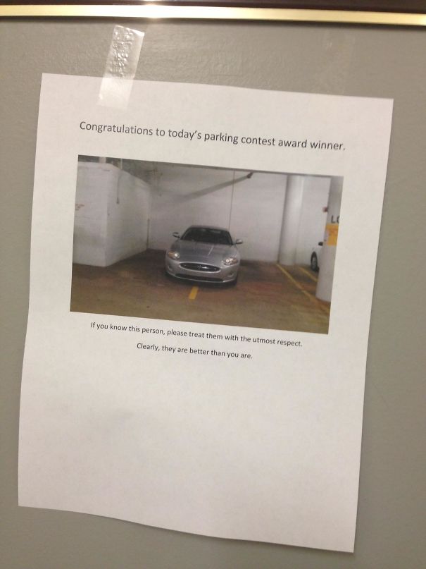 Passive-aggressive Parking Notes