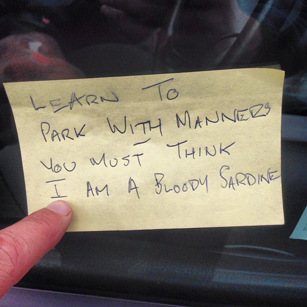 Passive-aggressive Parking Notes