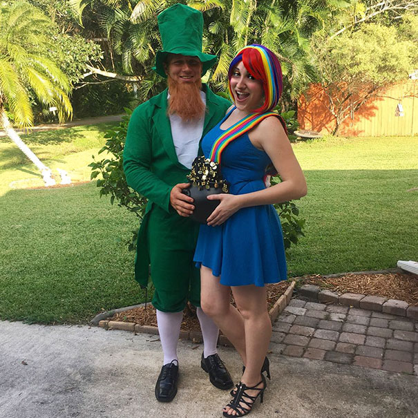 Pot Of Gold At The End Of A Rainbow