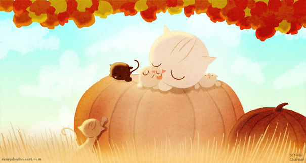 I Express My Love For Autumn Through My Art