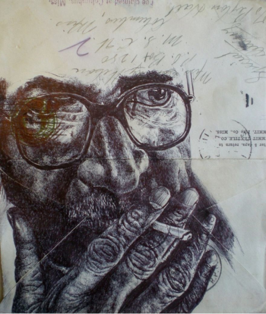 Mark Powell’s Beautiful Envelope Portraits Mark Powell’s Beautiful Envelope Portraits