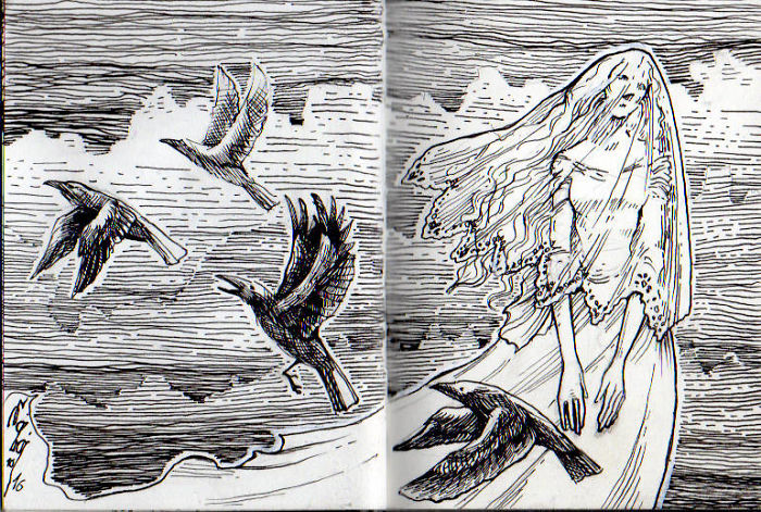 I Make Small Haunted Drawings For Inktober