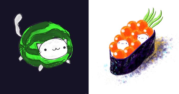 Cat & Food GIFs Where I Combine Two Of My Favorite Things