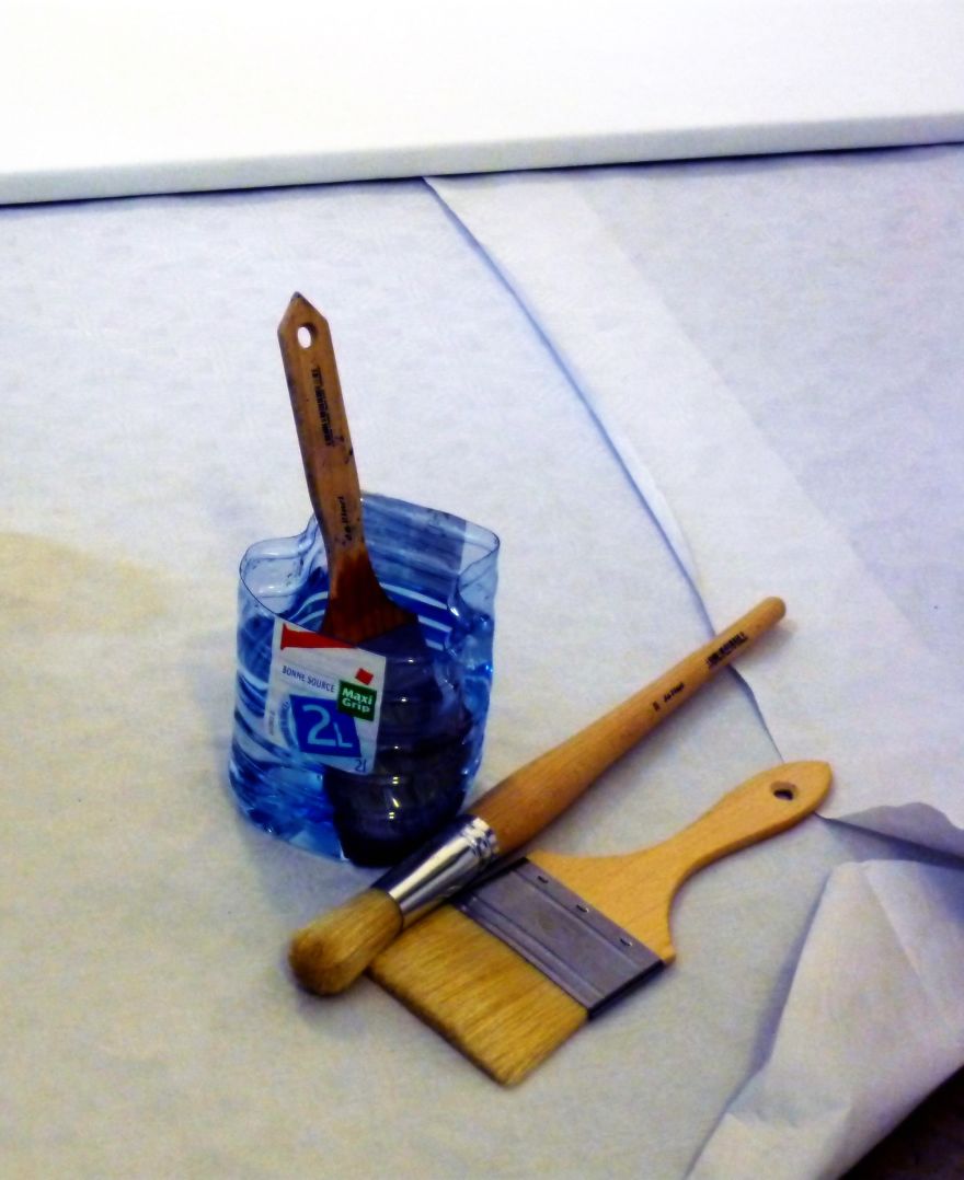 Abstract Colour Compositions Using Acrylic Paint