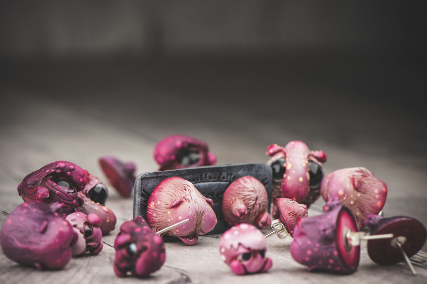 We Took A Break From Doll Making And Made Some Earrings