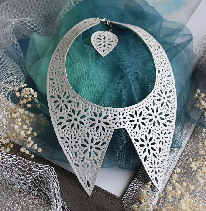 Leather Lace Coming From Russia: Designer Jewellery By Elena Kozhevnikova