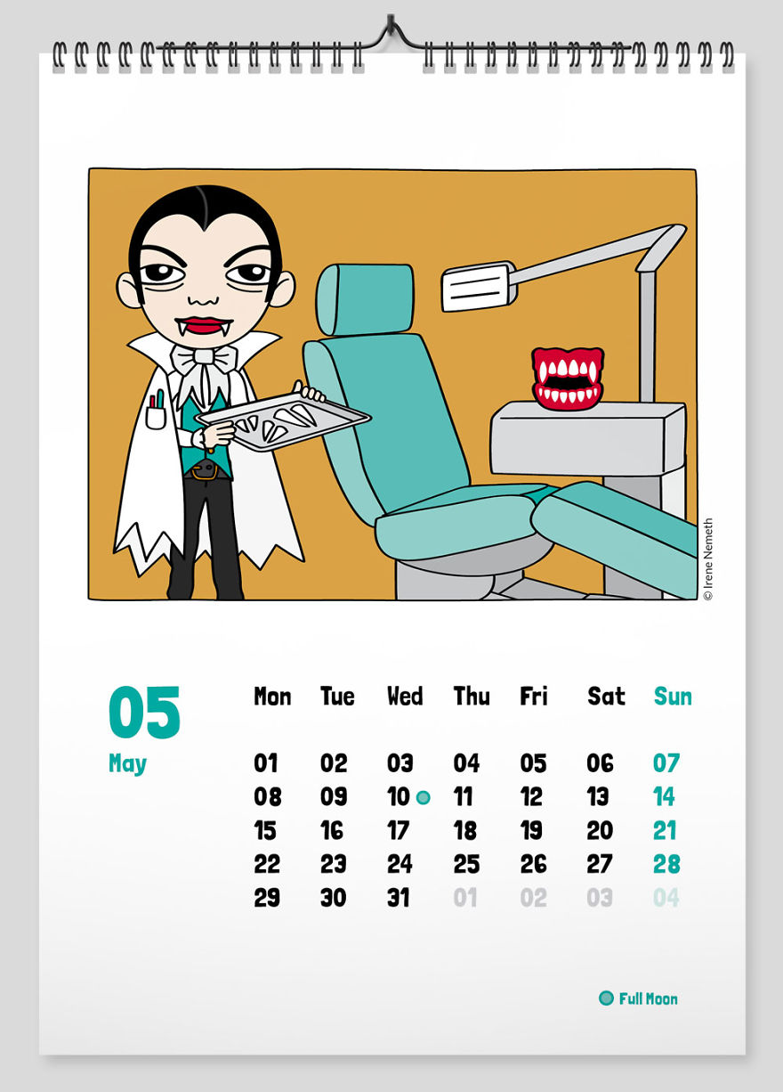 The Very First "Draculendar"