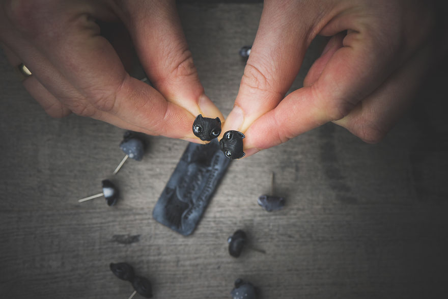 We Took A Break From Doll Making And Made Some Earrings