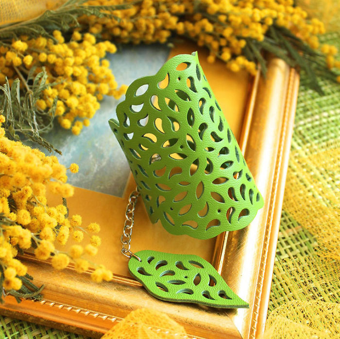 Leather Lace Coming From Russia: Designer Jewellery By Elena Kozhevnikova