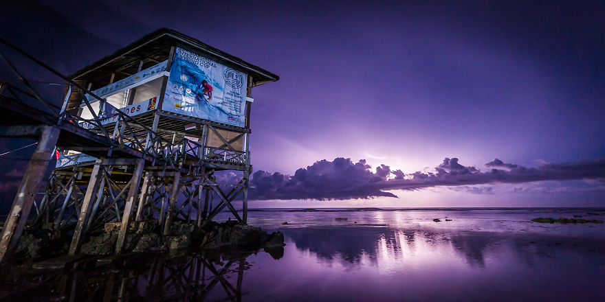 Boardwalk During World Surf League Competitions