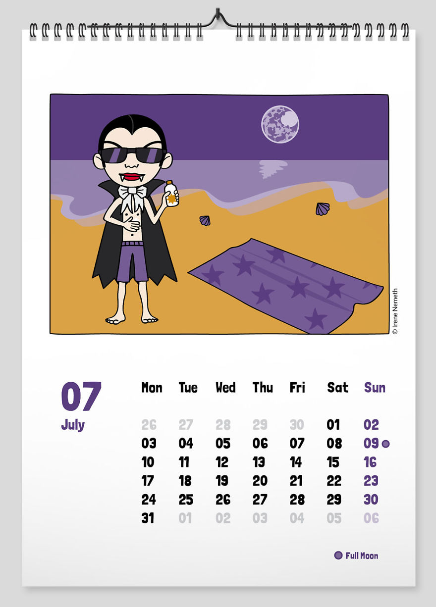 The Very First "Draculendar"