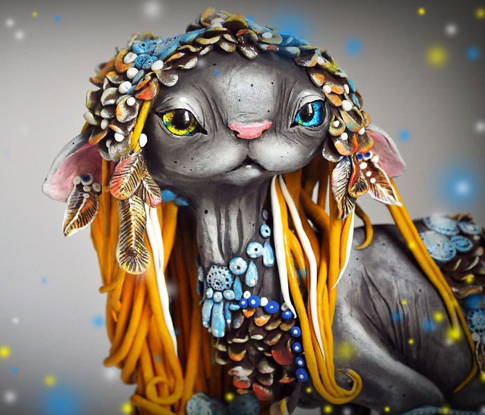 Russian Artist Combines Fantasy And Rasta Elements To Create Magical Cats Russian Artist Combines Fantasy And Rasta Elements To Create Magical Cats