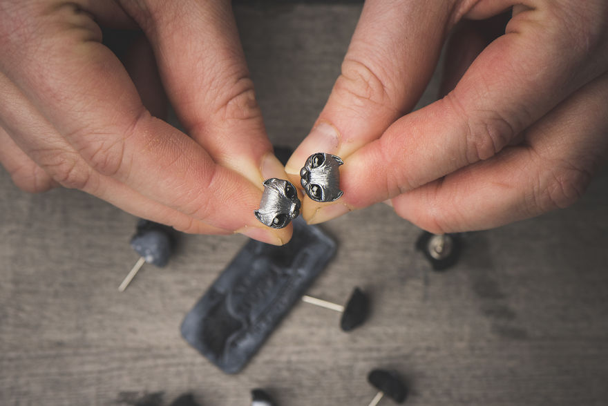 We Took A Break From Doll Making And Made Some Earrings