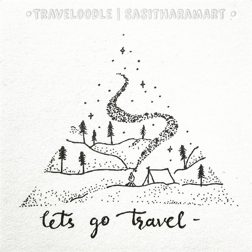 I Create Minimal Doodles About Traveling I Create Minimal Doodles About Traveling