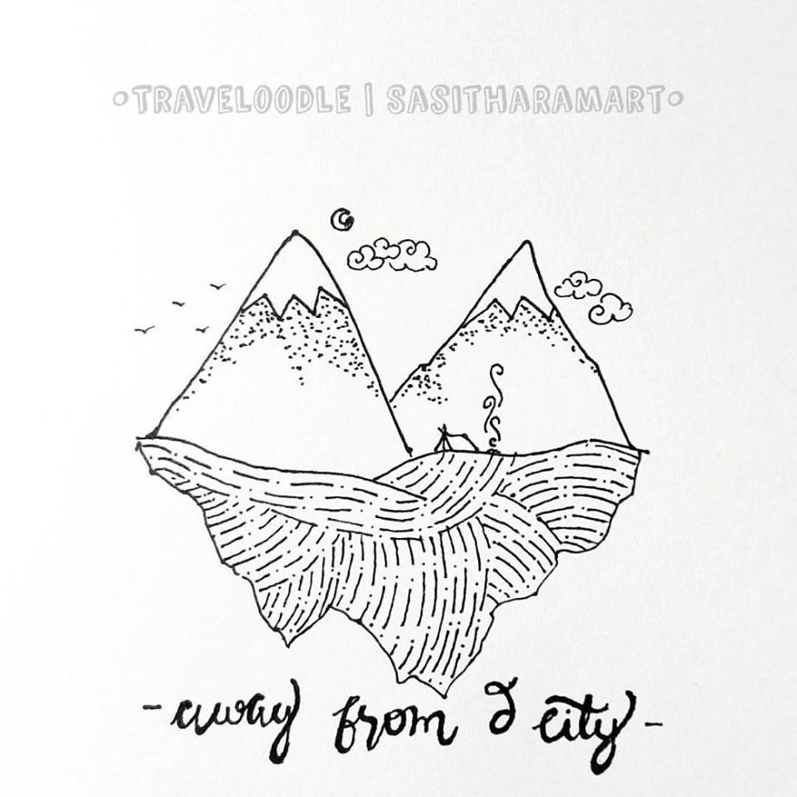 I Create Minimal Doodles About Traveling I Create Minimal Doodles About Traveling