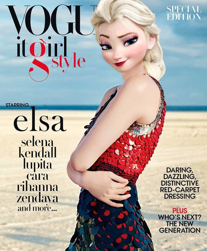 Elsa As Gigi Hadid