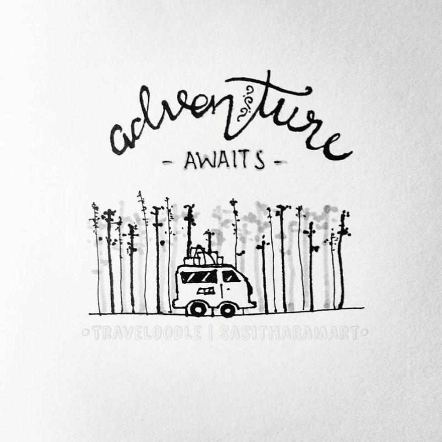 I Create Minimal Doodles About Traveling I Create Minimal Doodles About Traveling