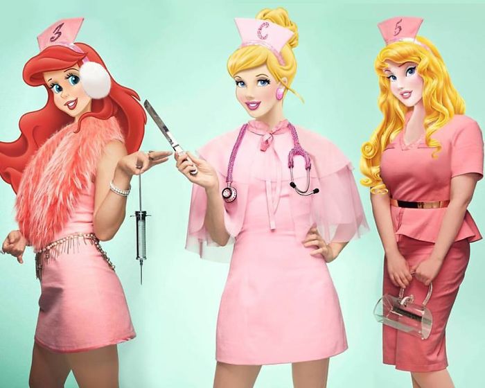 Ariel As Billie Lourd, Cinderella As Emma Roberts & Aurora As Abigail Breslin