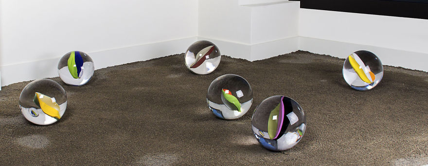 Swiss Made Solid Glass Marbles By Kosmosphaera