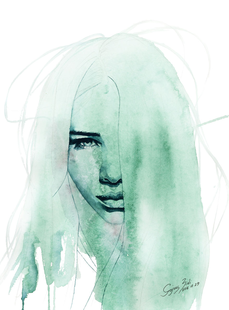 I Tell Stories By Painting Women In Watercolour I Tell Stories By Painting Women In Watercolour