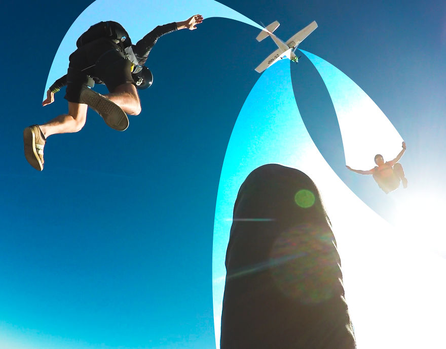 I Imagine The Flight Path Of My Skydiving And Speedflying Buddies