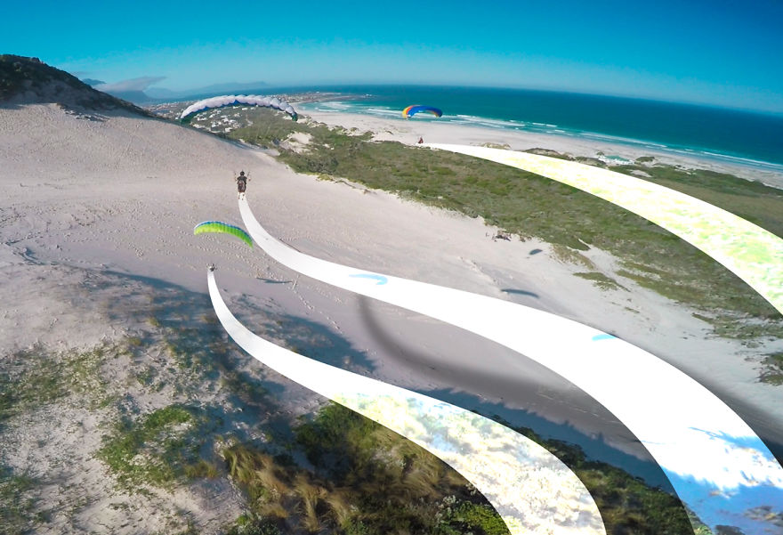 I Imagine The Flight Path Of My Skydiving And Speedflying Buddies