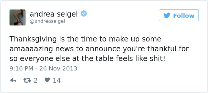 Funny Thanksgiving Tweets