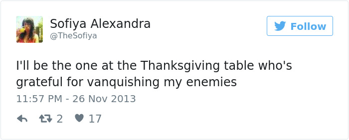 Funny Thanksgiving Tweets