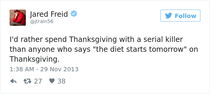 Funny Thanksgiving Tweets