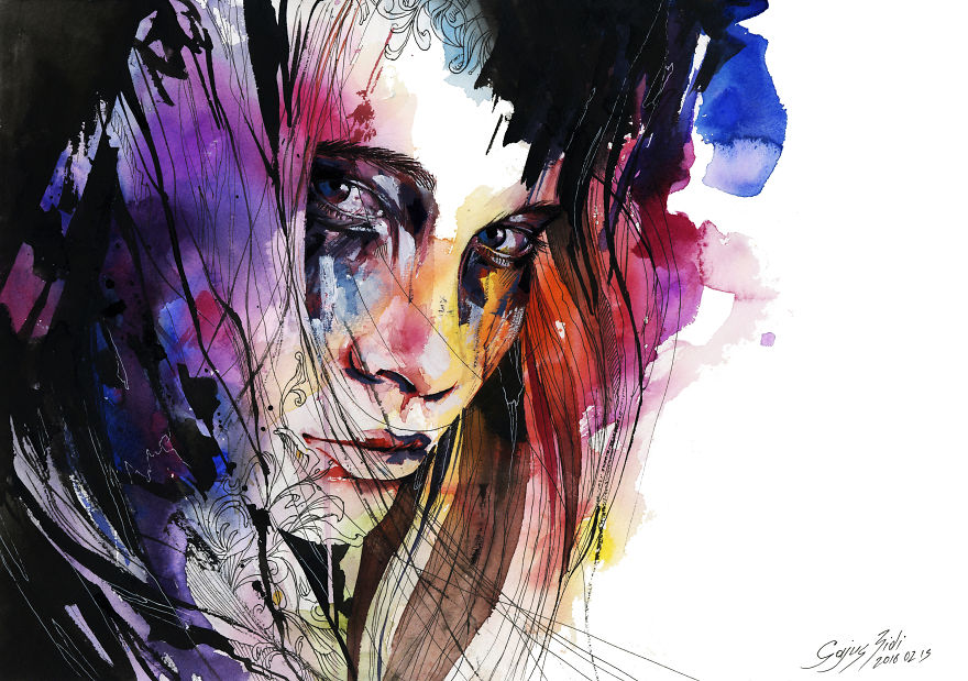 I Tell Stories By Painting Women In Watercolour I Tell Stories By Painting Women In Watercolour