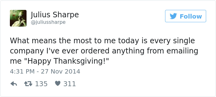 Funny Thanksgiving Tweets