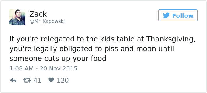 Funny Thanksgiving Tweets