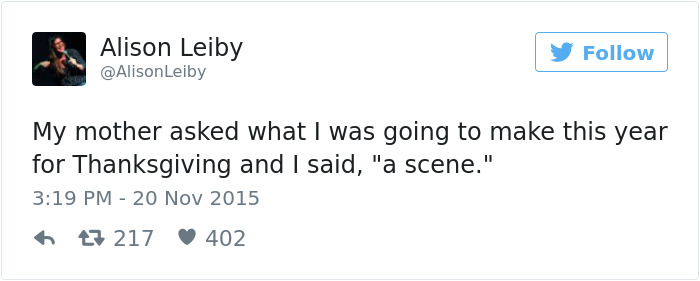 Funny Thanksgiving Tweets