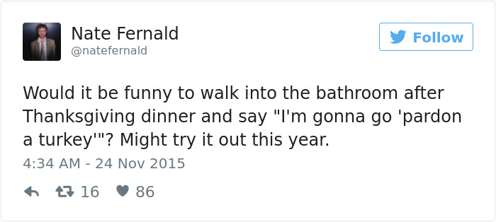 Funny Thanksgiving Tweets